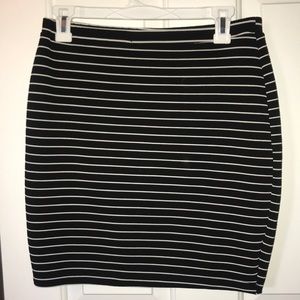 bodycon striped skirt
